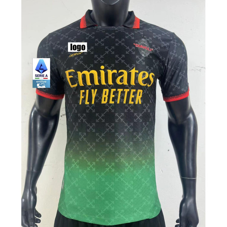 25 / 26 Ac Milan Áo bóng đá thứ tư Áo bóng đá nam