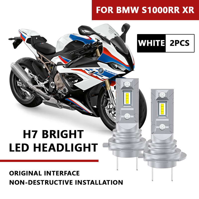 CHO BMW S1000R S1000RR Xe máy độ sáng cao trang bị thêm bóng đèn pha LED giải mã chùm tia cao gần ch