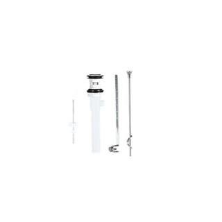 Đầu xả xi phông chậu rửa tay xả cần giật, nhựa đầu inox 304 chính hãng Caesar BF606-1