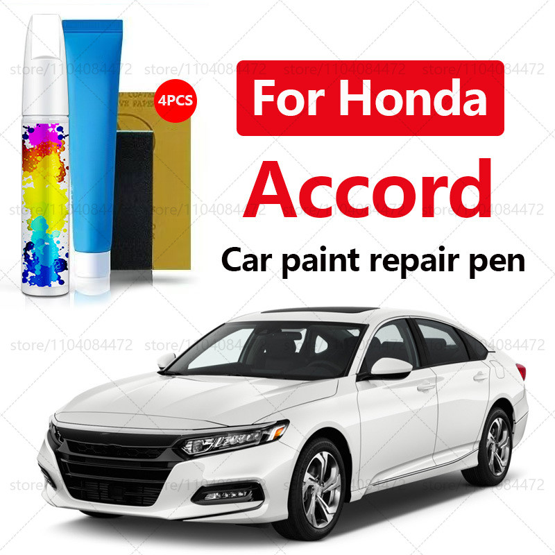 Bút Sửa Chữa Sơn Ô Tô Cho 1976-2025 Honda Accord Sơn Trầy Xước Phụ Kiện Sửa Chữa 4 Màu Đỏ R569M Đen 
