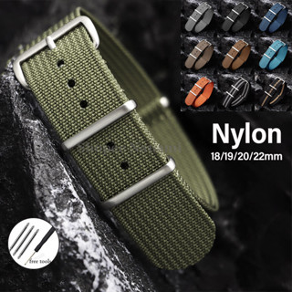 Dây đeo đồng hồ bện Nylon NATO 18mm 19mm 20mm 22mm Một vòng vải ZULU Vải Canvas phổ thông Dây đeo đồng hồ thể thao quân sự Dây đeo cổ tay nam nữ Vòng tay cho Seiko