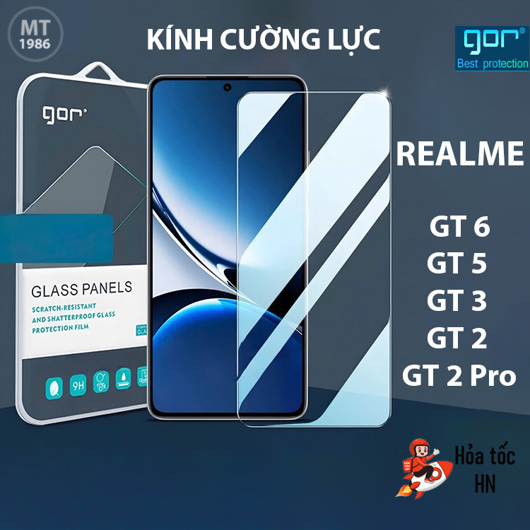 Kính Cường Lực Gor Realme GT6, GT5/ GT7/ Realme GT8/ GT8 PrO Realme NEO 8/ NEO 7/ NEO 5/ NEO 5 SE Tr