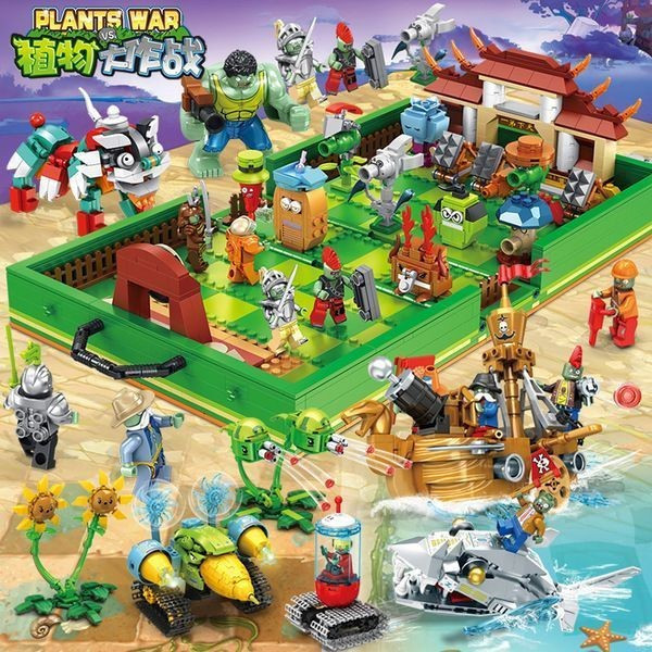 Bộ xây dựng Plants vs. Zombies hoàn chỉnh cho trẻ em từ 8-12 tuổi, tương thích với LEGO, quà tặng gi