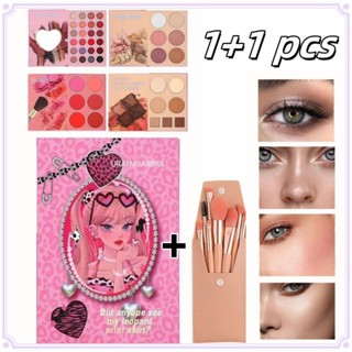   MUA 1 BÁNH 1  IGOODCO Bảng Phấn Mắt 43 Màu Mới Ngọc Trai Mờ Lấp Lánh Đường Viền Mặt Blush Bảng Trang Điểm Tất Cả Trong Một Trang Điểm Sân Khấu 