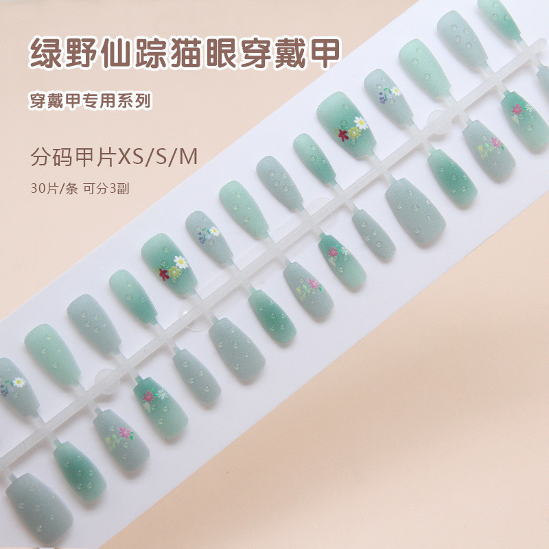 30 Bộ Móng Tay Giả Có Keo The Wizard of Oz Handmade Press on Nails M230