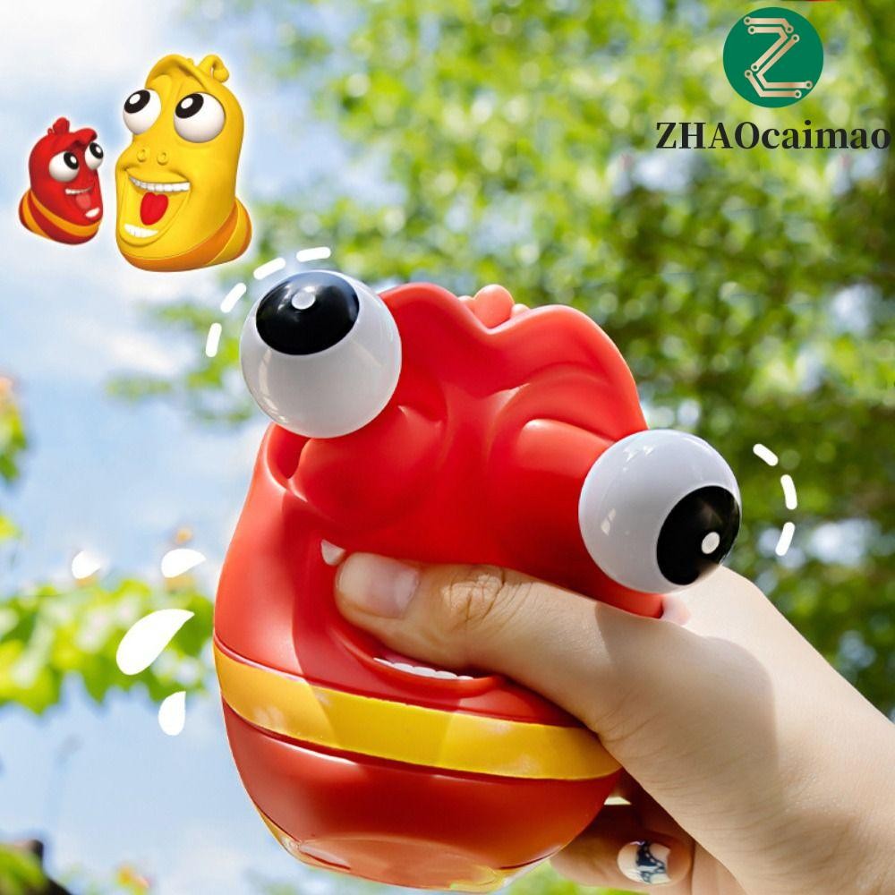 ZHAOCAIMAO Hoạt Hình Fidget Toy, Larva ABS Burst Eye Bóp Đồ Chơi, Sáng Tạo Bóp Hoạt Hình Giun Và Slu