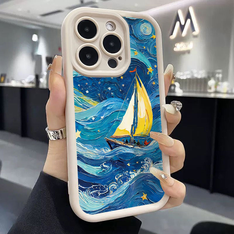 Ốp Lưng Cho Honor 400 Lite X8C Sang Trọng Đại Dương Bầu Trời Đầy Sao Ốp Lưng Điện Thoại Honor X8C Ho