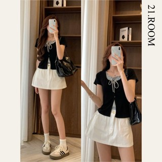 Chân Váy Chữ A Dáng Ngắn Chất Kaki 21.ROOM CV309