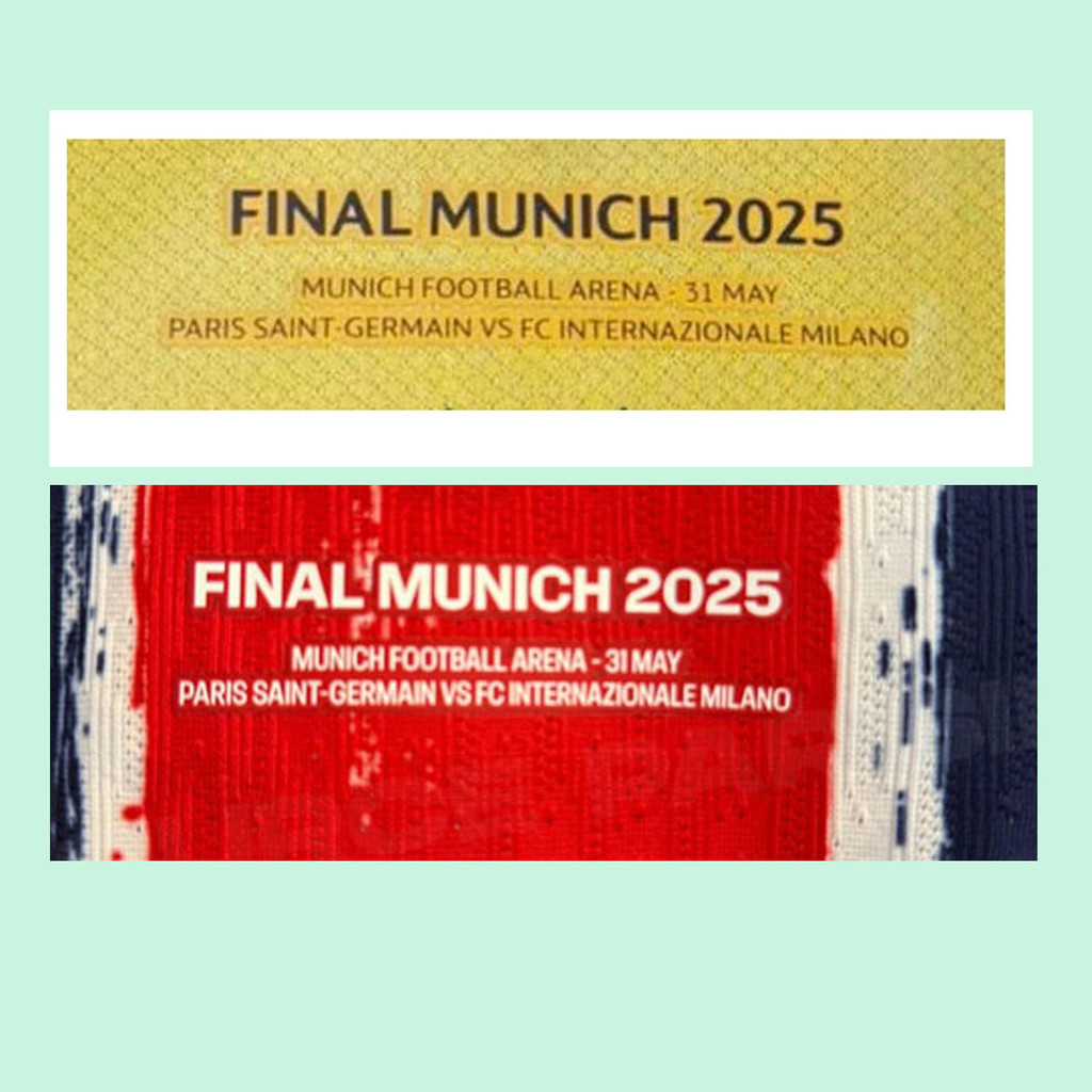 Final Munich 2025 Chi tiết trận đấu Huy hiệu Patch bóng đá