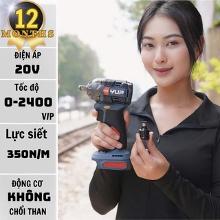 Máy siết bulong 350N Yupai YP20 W350M  ,tặng đầu chuyển vít, chân pin phổ thông-véiom