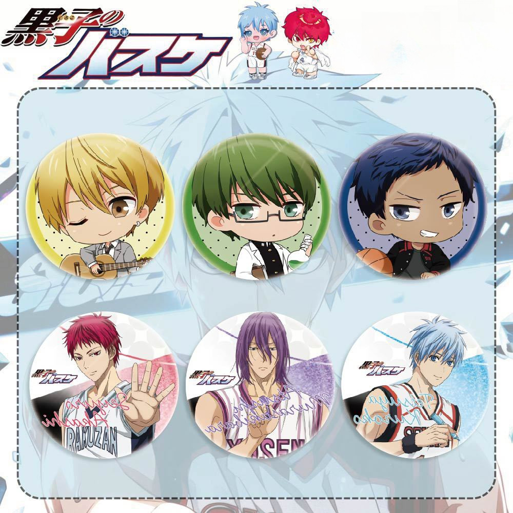 Huy hiệu cài áo bóng rổ Kuroko và Kagami Taiga - Perfect cho cosplay hoặc làm quà tặng