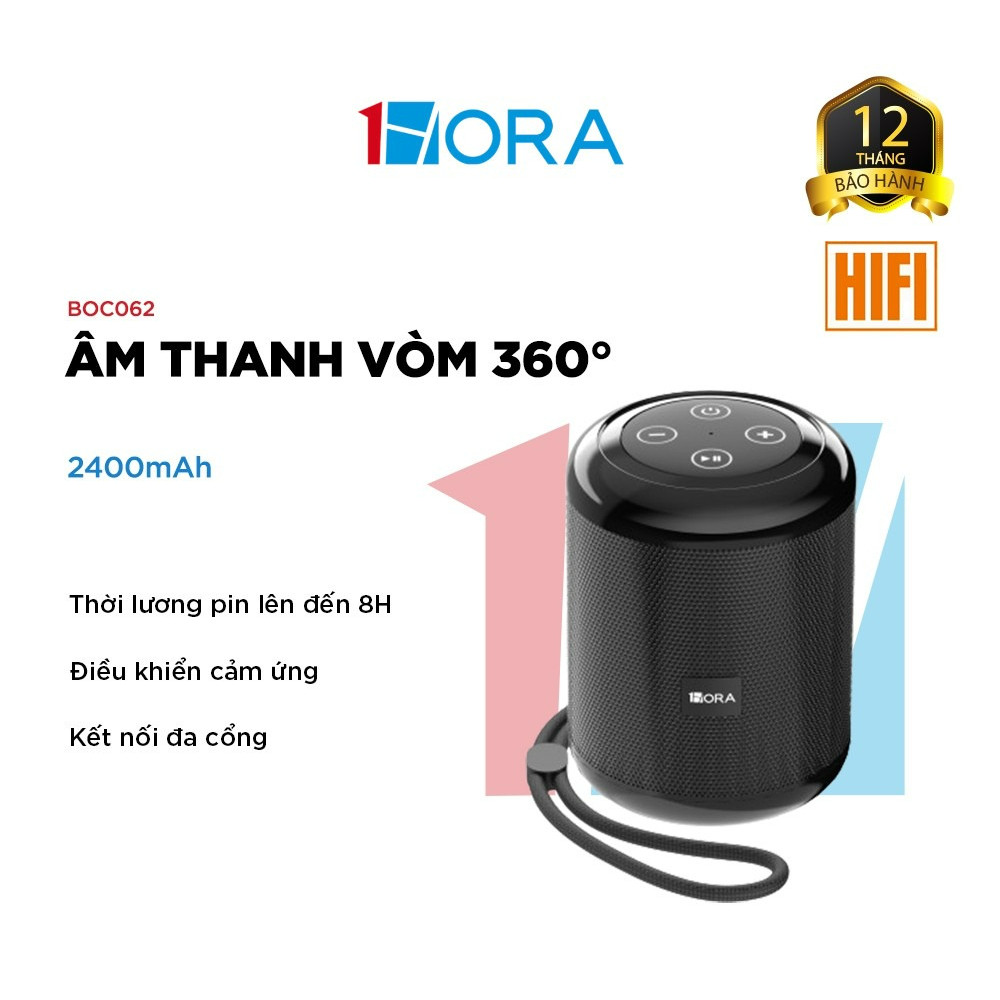 Loa bluetooth 1HORA BOC062 công suất 5W - Âm thanh vòm 360°
