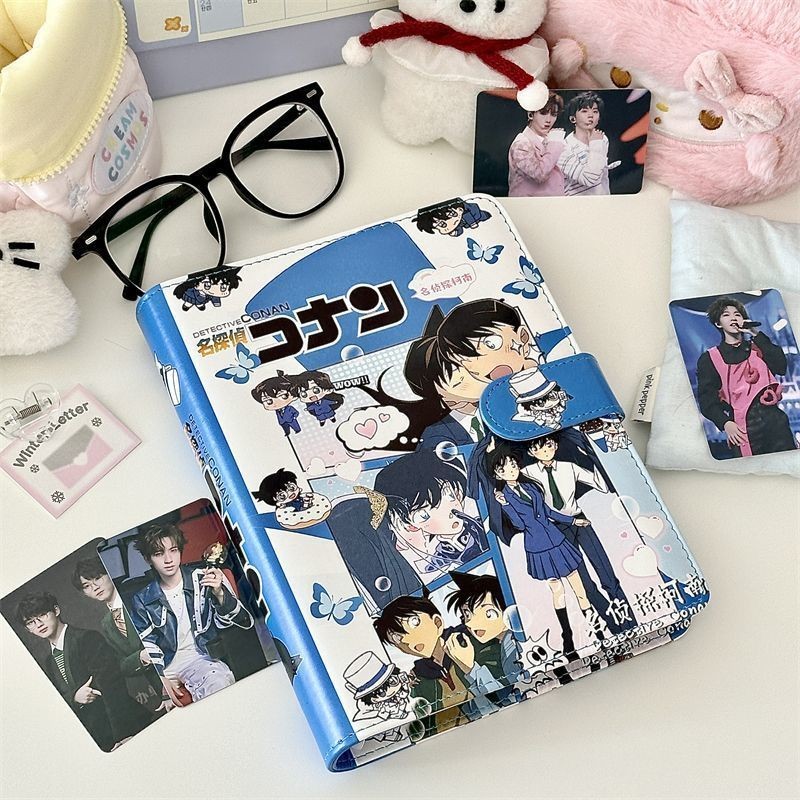 Sản phẩm còn hàng binder collect book sổ đựng card Album thẻ PU Detective Conan A5, phong cách Ins c