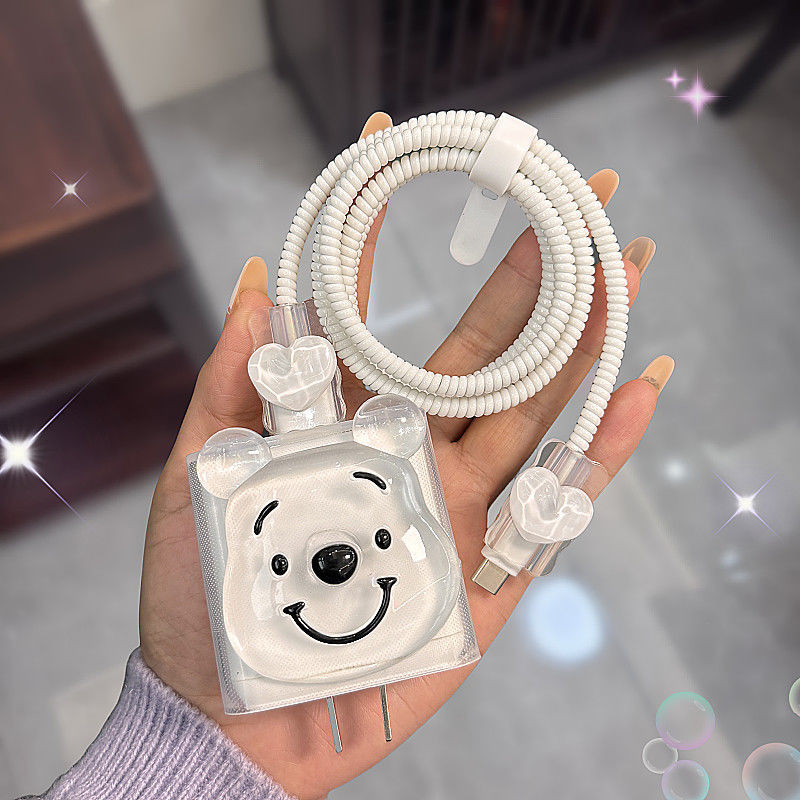 Dễ Thương Winnie the Pooh Sạc Bảo Vệ VIVO 66W 80W 90W 120W Cho X200 Pro Mini X100 Ultra X80 XFold3 S
