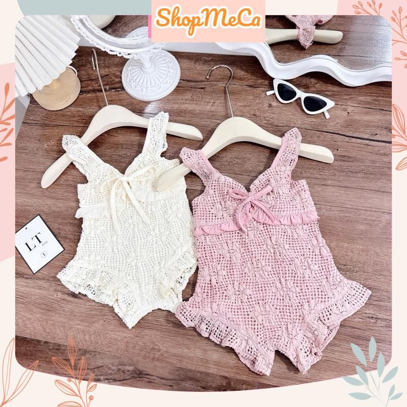 M78, Bikini, Bộ bơi body ren nơ cho bé gái đi du lịch, đi biển