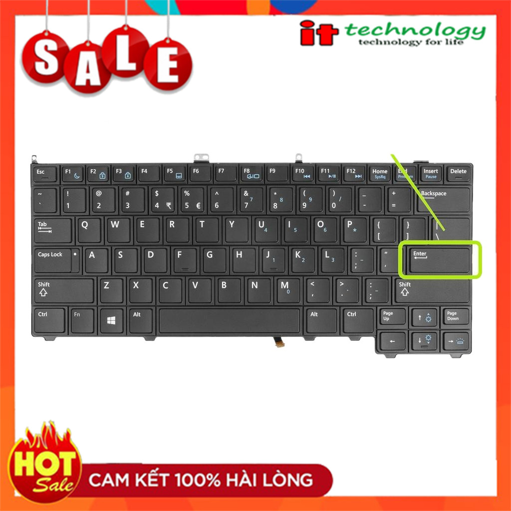 Bàn Phím Laptop DELL LATITUDE 12 E7240 E7440 - Latitude 12 14 7000, E7420 E7240 E7440