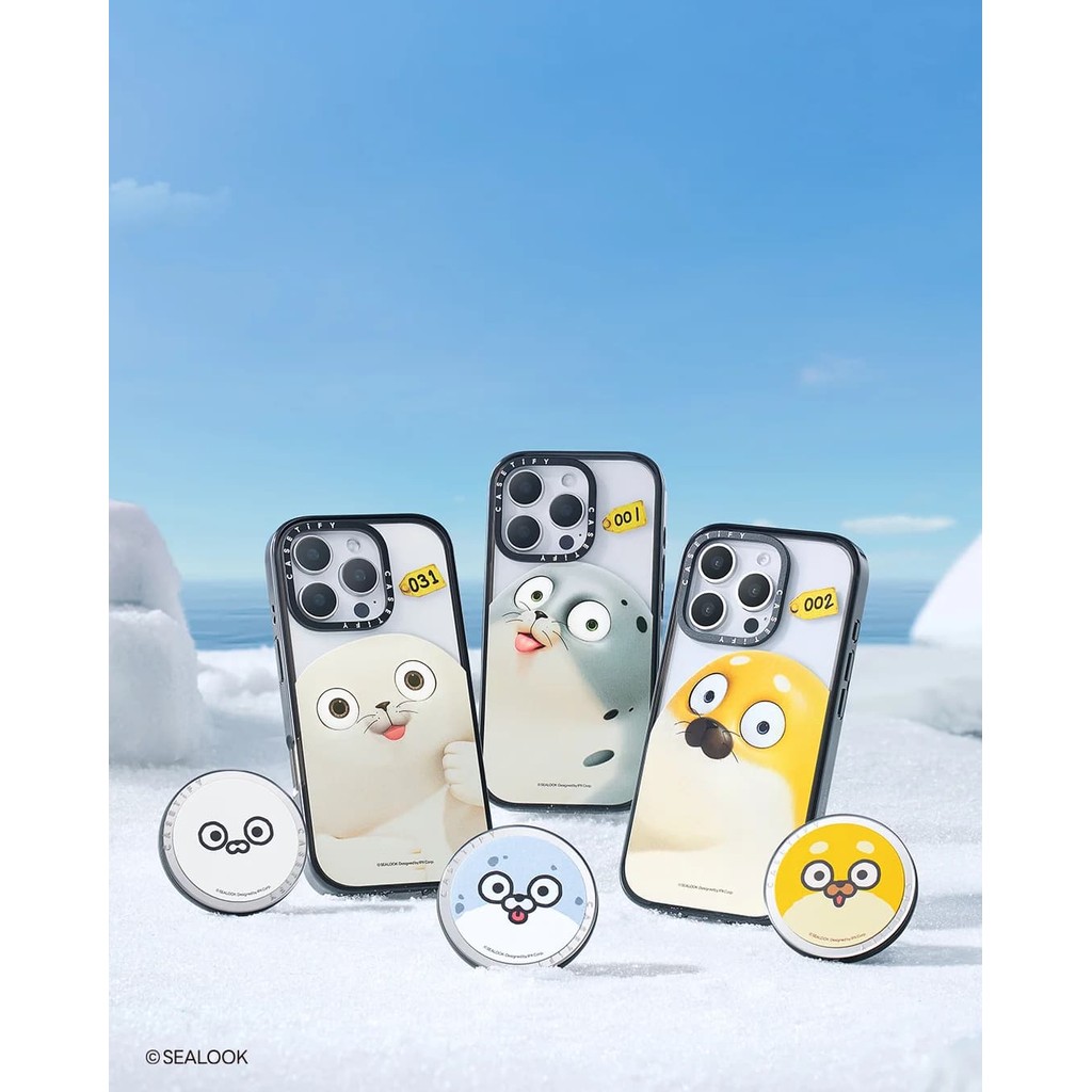 CASETiFY X SEALOOK Mặt Lớn Rõ Ràng Cứng Từ Tính Hút Tác Động Dành Cho Apple IPhone 12 13 14 15 16 Pr