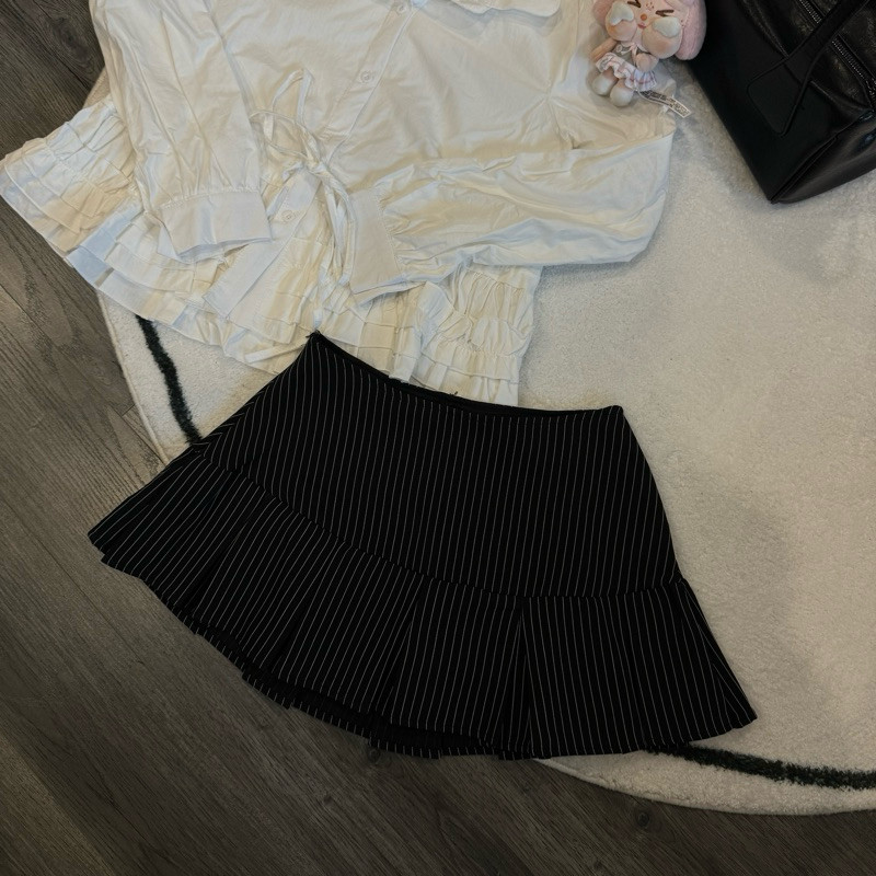 Chân Váy Kẻ Hack Dáng Form Xoè Có Quần Bảo Hộ Váy Ngắn Xếp Ly To Chất Tuypsy 2 Lớp Hàng L1 | BigBuy360 - bigbuy360.vn