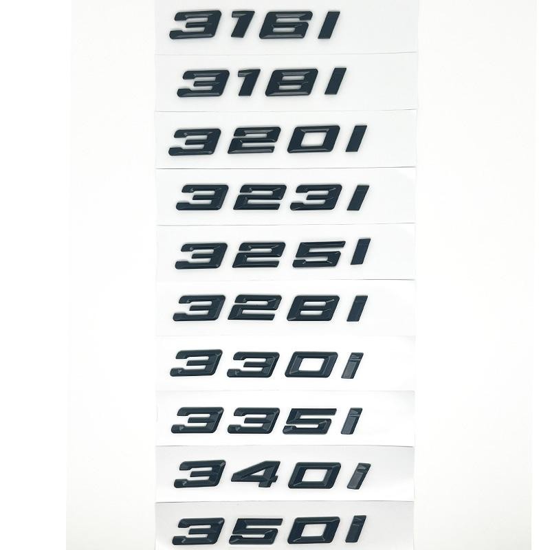 MỚI Bóng Đen 320i 320d 320e 325d 328d 330i 330d 330e 335d 340d Biểu Tượng Miếng Dán Cho Xe BMW Serie