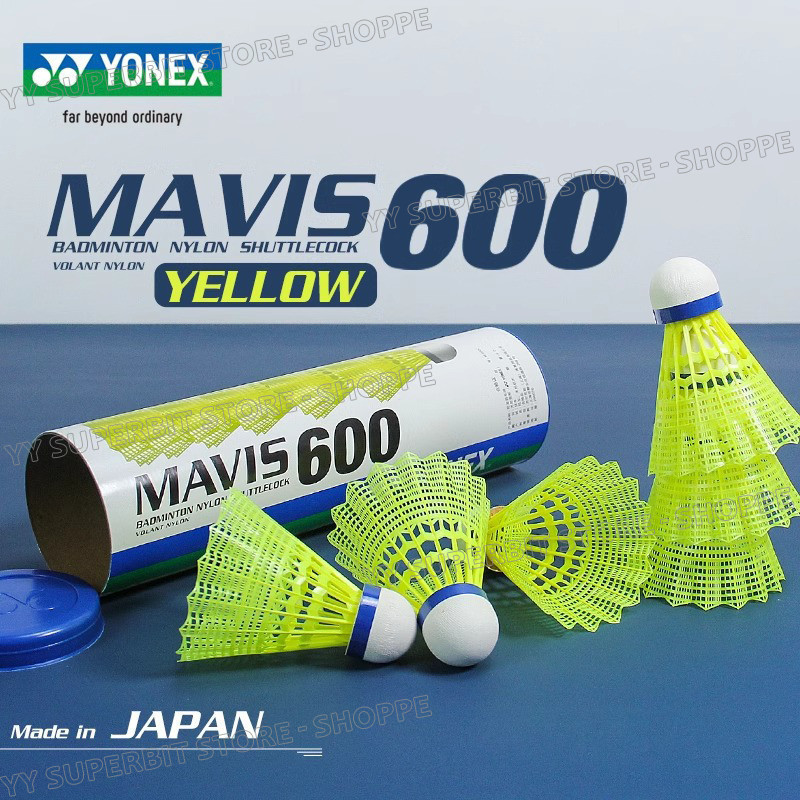 Yonex Mavis 600 / 350 Cầu lông bằng nhựa Nylon Mũ xanh 350 / 600 Tốc độ trung bình ​​Lông vũ