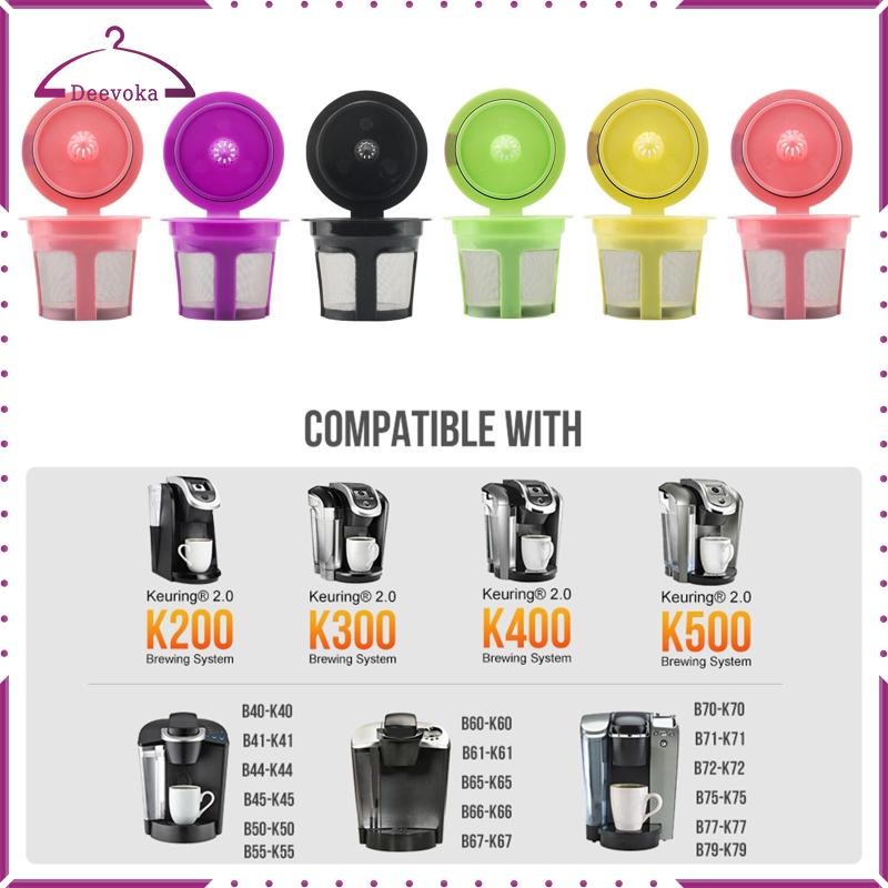 Bộ lọc hạt cà phê K Cup có thể nạp lại có thể tái sử dụng cho dòng Keurig 1.0 2.0