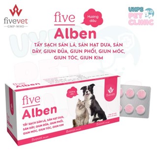 Hộp 30 Viên Xổ Giun Dạng Five-Alben Dành Chó Mèo