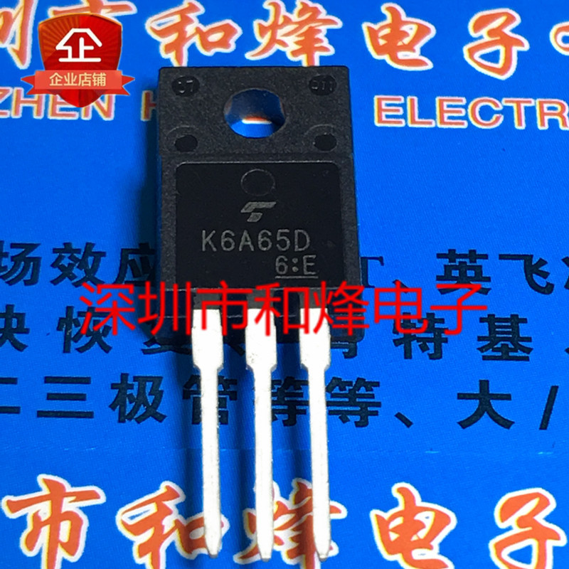 Kho K6A65D TK6A65D Nhập khẩu Hàng có sẵn TO-220F MOS Ống hiệu ứng trường 650V 6A Hàng có sẵn