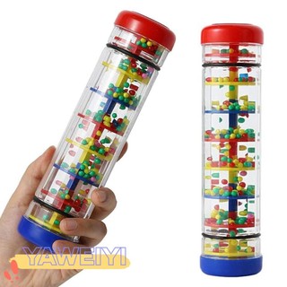 Máy làm que mưa YAWEIYI, Máy làm mưa đồng hồ cát trong suốt, Đồ chơi giáo dục bằng nhựa vui nhộn