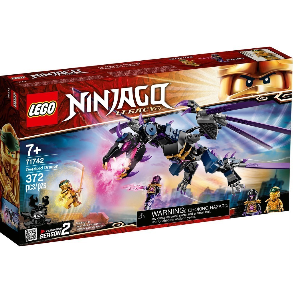 ( Túi Mù ) 71742 Ninjago - Rồng Đen Của Chúa Tể Overlord