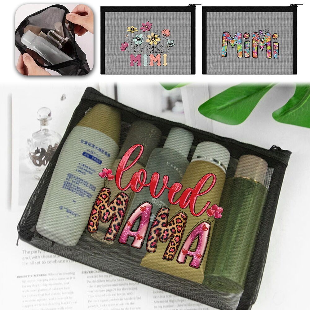Convenient Cosmetics Bag Mesh Storage bags Tas tangan  Easy to carry Compact pleasing Coin Pocket Mo