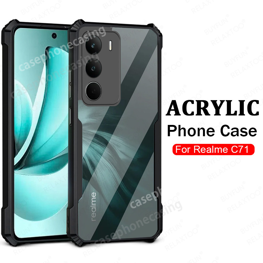 Vỏ TPU Mềm Cho Realme C71 4G RealmeC71 Realmy C 71 71C Vỏ Điện Thoại Trong Suốt Chống Sốc Túi Khí Ch