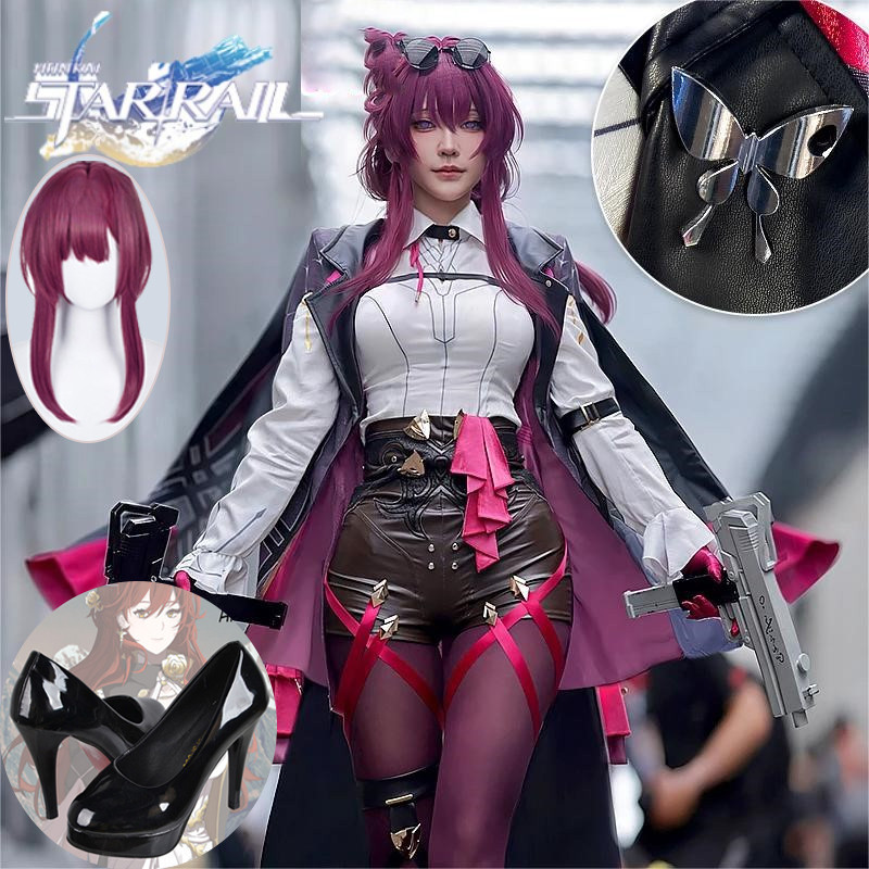 Honkai: Star Rail - Trang phục Cosplay Kafka, phù hợp Halloween, quần áo chiến đấu đồng nhất