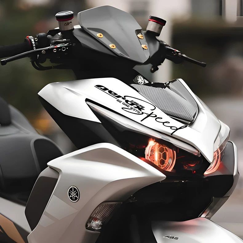 Thích hợp cho xe tay ga Yamaha Aerox155 Decal Nhãn dán trang trí chữ phản quang