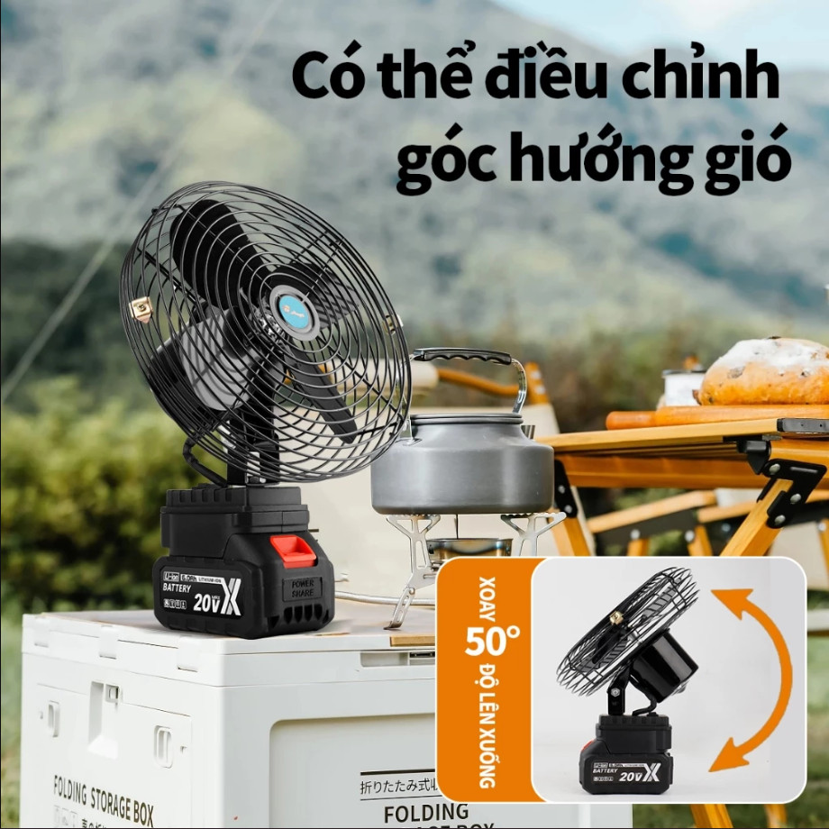 Quạt Tích Điện Makita  2 Cấp Độ Gió Siêu Mát  Quạt Tĩch Điện Pin 10 Cell Dùng Liên Tục 4-8 Tiếng | BigBuy360 - bigbuy360.vn