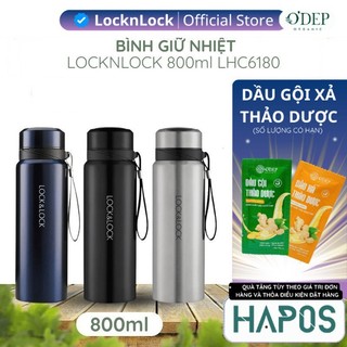  Bình giữ nhiệt LocknLock 800ml có lọc trà Chính hãng giữ nhiệt lâu LHC6180  3 màu  - Hapos Mall 