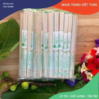Sét 100 đôi đũa dùng 1 lần, đũa tách ăn một lần loại 20cm