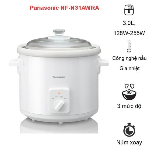 [HÀNG CHÍNH HÃNG] Nồi nấu chậm Panasonic NF-N31AWRA