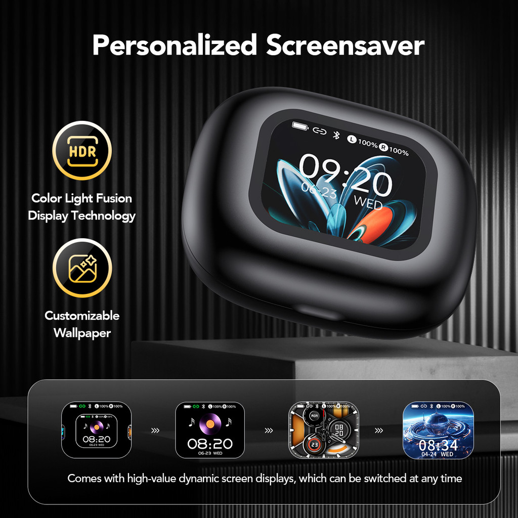 HTC NE27 Tai Nghe Phiên Dịch AI Tai nghe không dây Bluetooth 5.4 Dịch hai chiều 134 ngôn ngữ Màn hình cảm ứng LED Tai nghe doanh nhân Có micro Chống nước IPX5 | BigBuy360 - bigbuy360.vn