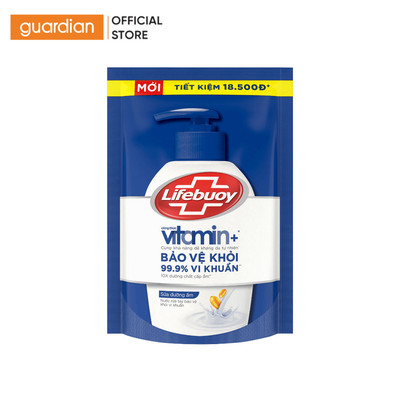 Nước Rửa Tay Dạng Túi Lifebuoy Sữa Dưỡng Ẩm 400G | Guardian Việt Nam