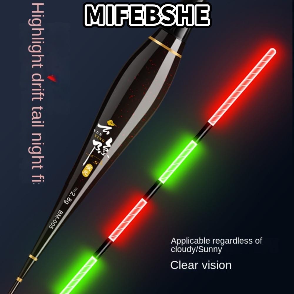 MIFEBSHE Phao câu cá điện tử, Ống trôi trượt 6 phao nhẹ, Phao câu cá bằng đá Phao câu cá đuôi dài