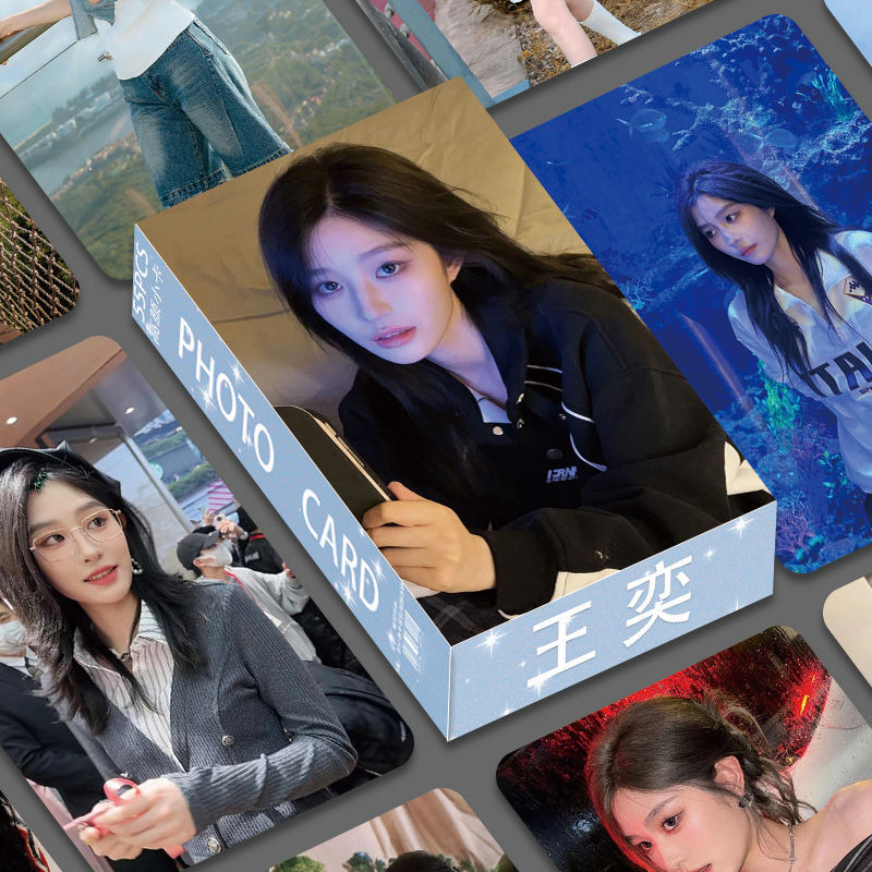 SNH48 Wang Yi Đơn 10cm Hàng Hóa Đóng Hộp Photocard Cao Mặt 55 Chiếc Thẻ Ngôi Sao Ảnh lomo Thẻ Flash