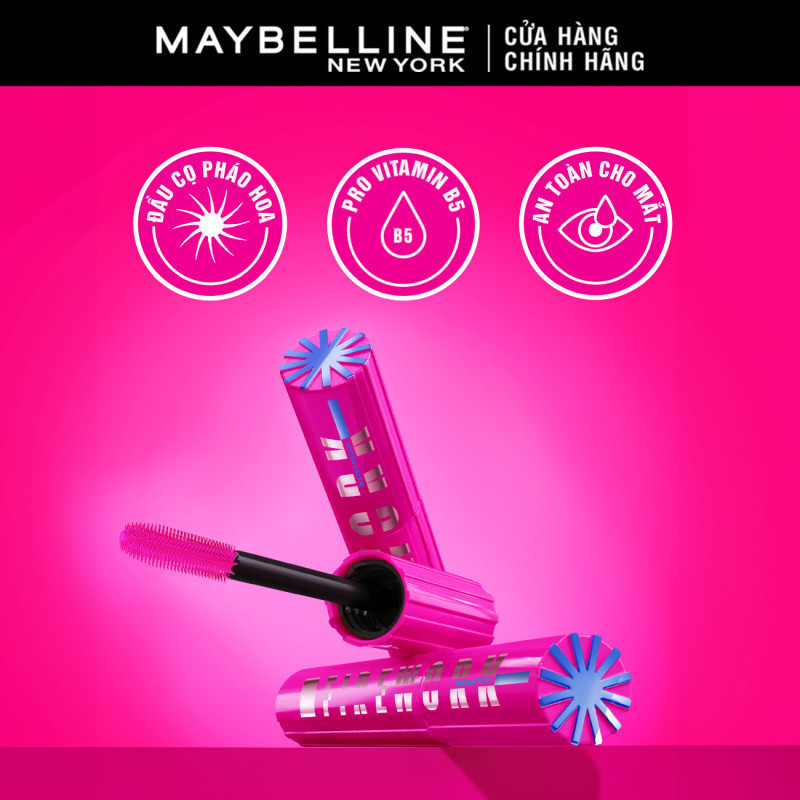 [Mới] Mascara Firework Chuốt Mi Cong Dài và Tỏa Mi 360 Độ Lash Sensational Maybelline New York Waterproof 8.75ml | BigBuy360 - bigbuy360.vn