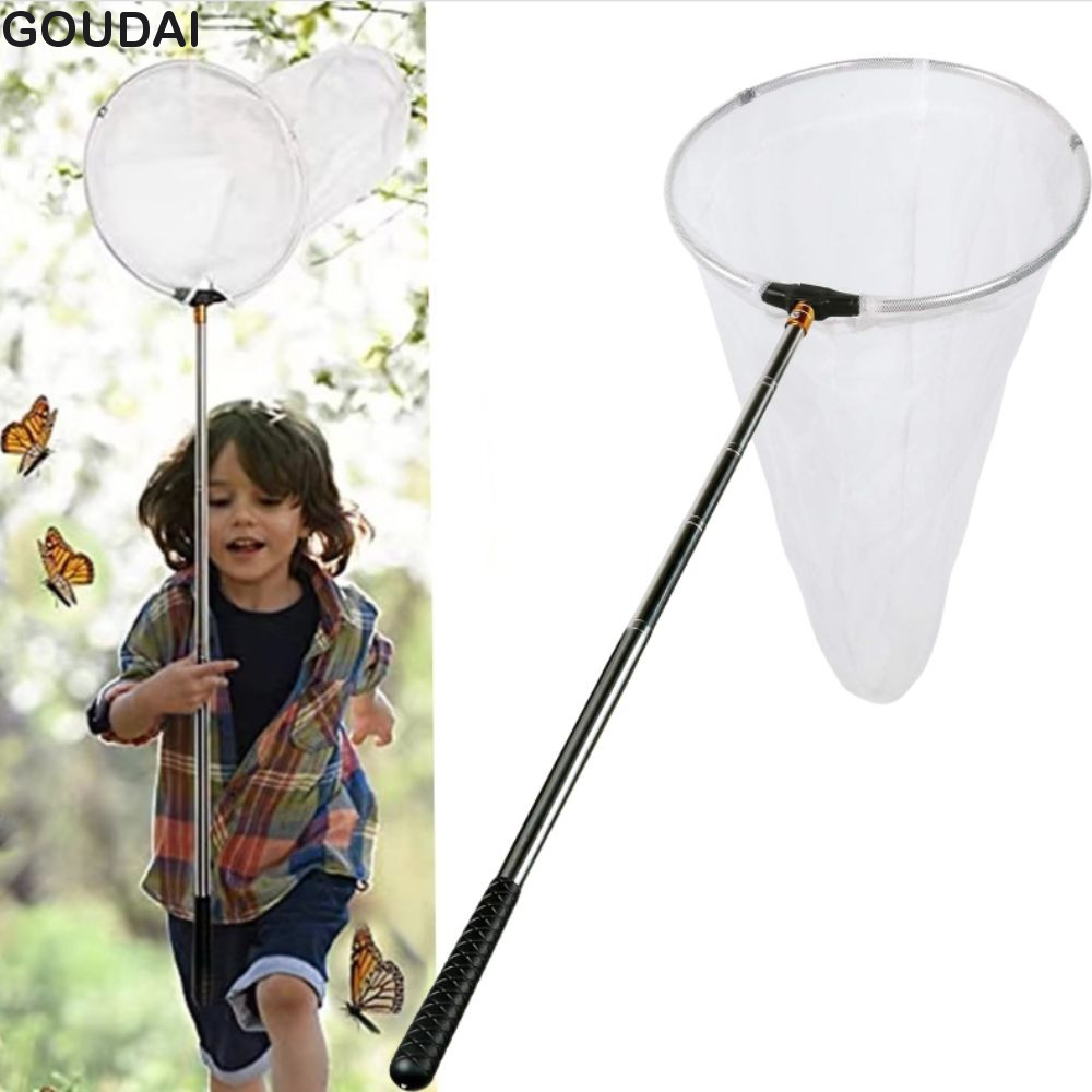 Lưới bắt động vật bay GOUDAI, Lưới bướm có thể mở rộng Lưới côn trùng bằng kính thiên văn, Dễ dàng m