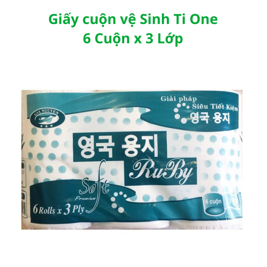 Giấy cuộn Vệ Sinh Công nghệ Hàn Quốc Ti One, Bảo Bảo, Lộc Phát - Loại cuộn lớn hoặc 6 cuộn nhỏ