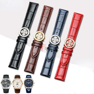  19mm 20mm 21mm 22mm Dây đeo đồng hồ da thật cho Patek Philippe AQUANAUT PP 5167A Dây đeo đồng hồ da bò Khóa bướm 