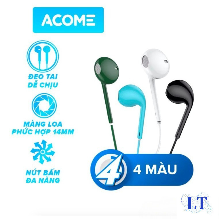 Tai Nghe Nhét Tai ACOME AW01 ROBOT RE101S RE10 RE20 RE801 Âm Thanh HD - Mic Đàm Thoại - HÀNG CHÍNH H