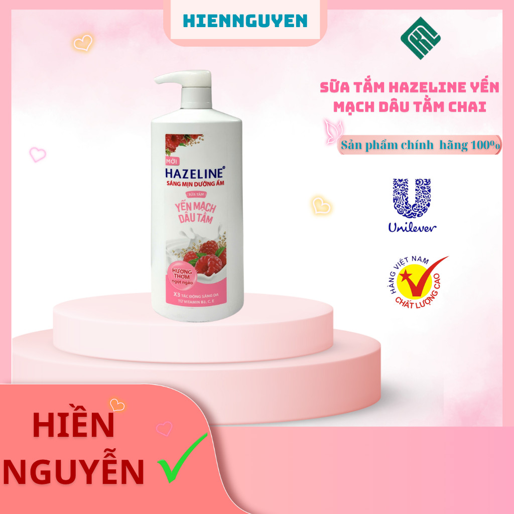 Sữa tắm Hazeline yến mạch dâu tằm chai 800g