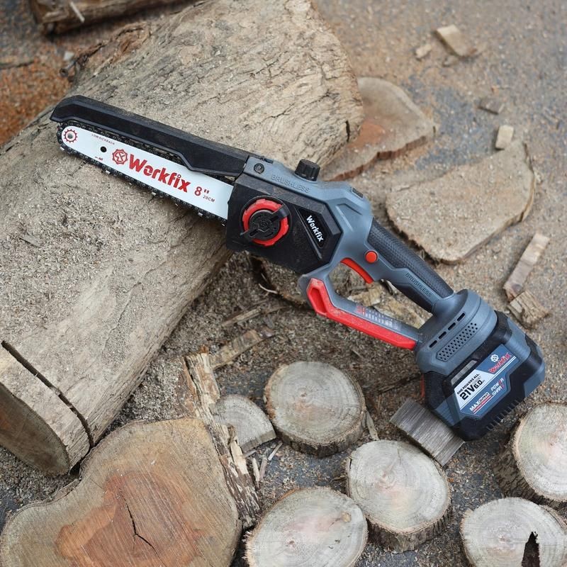 Máy Cưa Pin 8 Inch Workfix Cầm Tay - WF-CS08BL - Tốc Độ Cưa 4m/s - Không Chổi Than- Pin Phổ Thông Pi