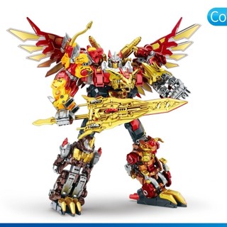  Đồ chơi biến hình Sky God kết hợp thẻ vàng và bạc cao cấp hộp quà UV thủ công phiên bản hợp kim 