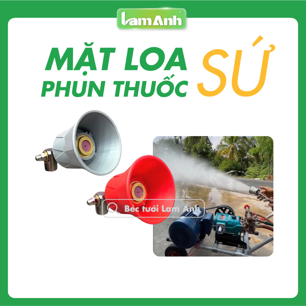 Béc Phun Thuốc Mặt Loa Sứ 1.5mm Xoay 180° | Đầu Phun Thuốc Loa Tròn Đài Loan - Lam Anh